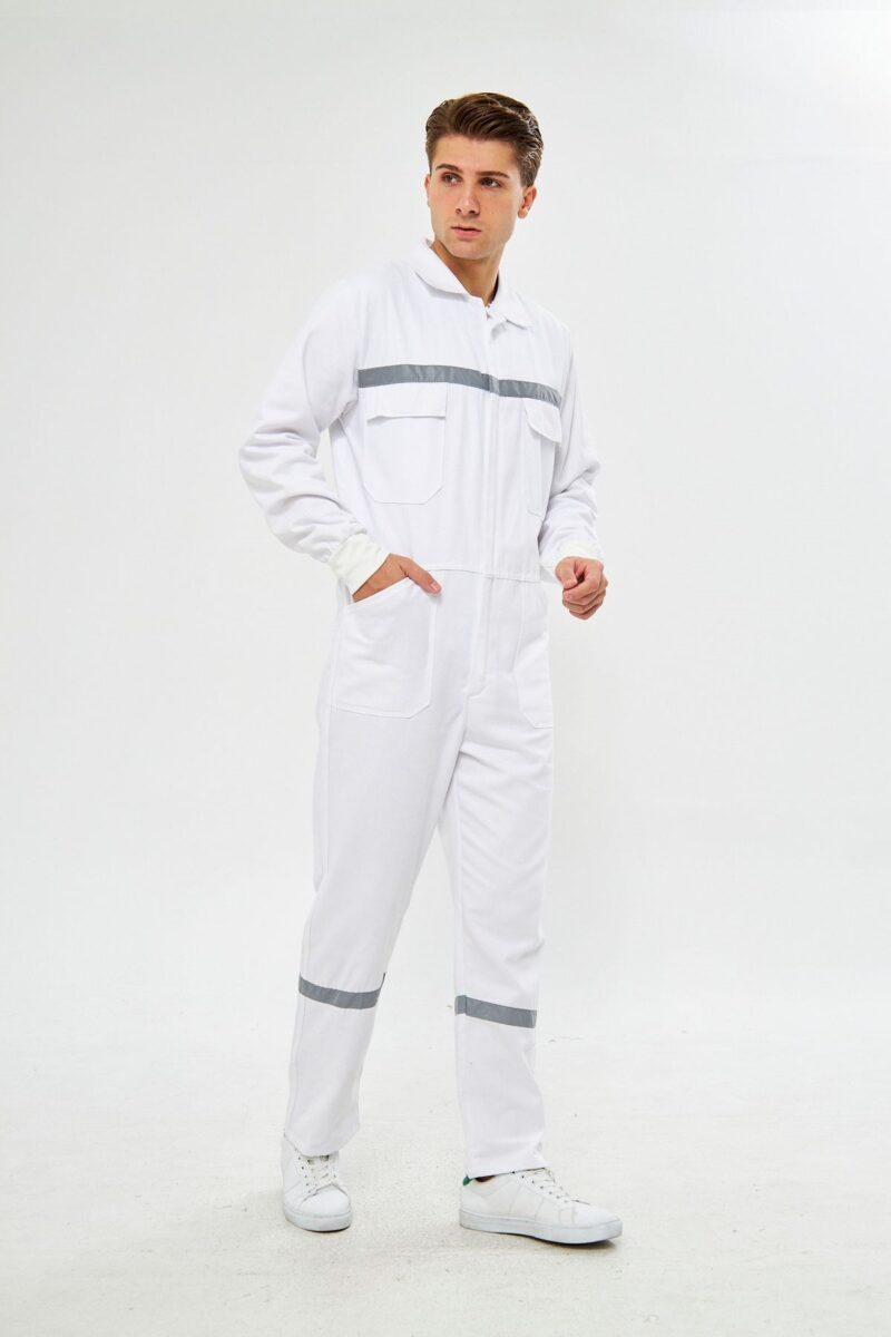Gabardin Boy Tulum Beyaz - Reflektörlü - Görsel 5
