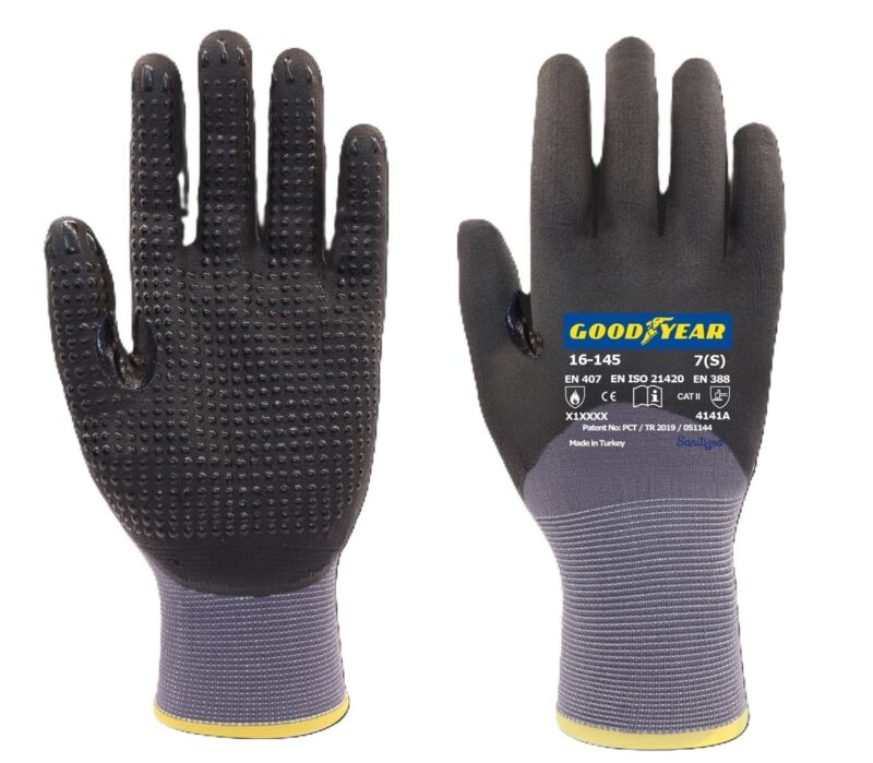 Goodyear 20-875 Köpük Nitril 3/4 Kap.Dotlu Eldiven
